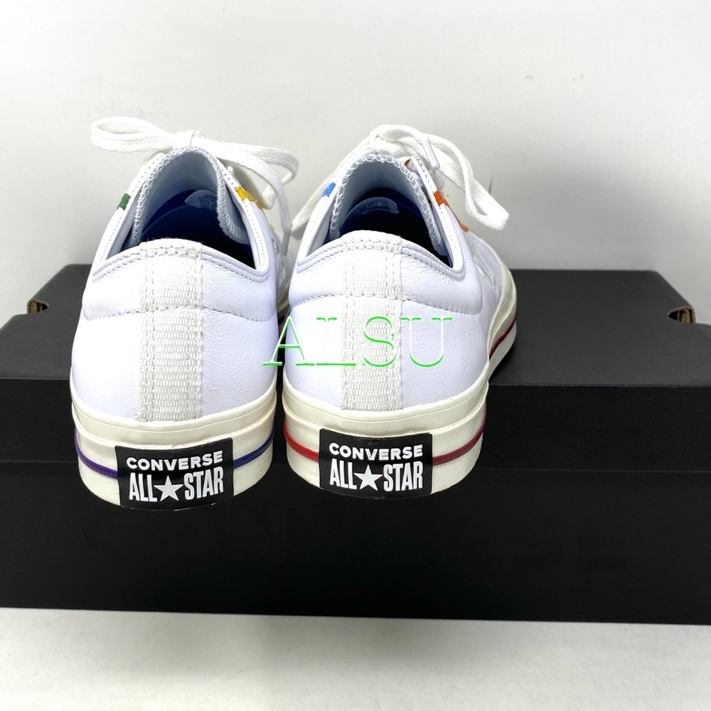 Converse Star Player Leather White Men’s Sneakers - Picture 6 of 10